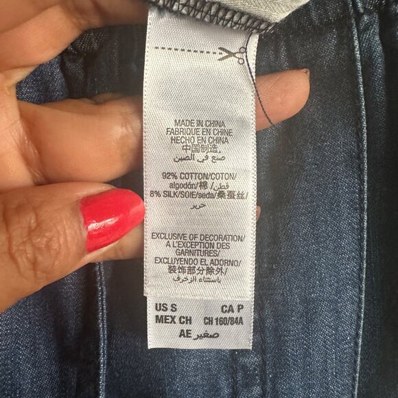 🤩Women Denim Jumpsuit Sz S JUICY COUTURE Embroidered Blue soft and comfy Romper - Picture 6 of 11